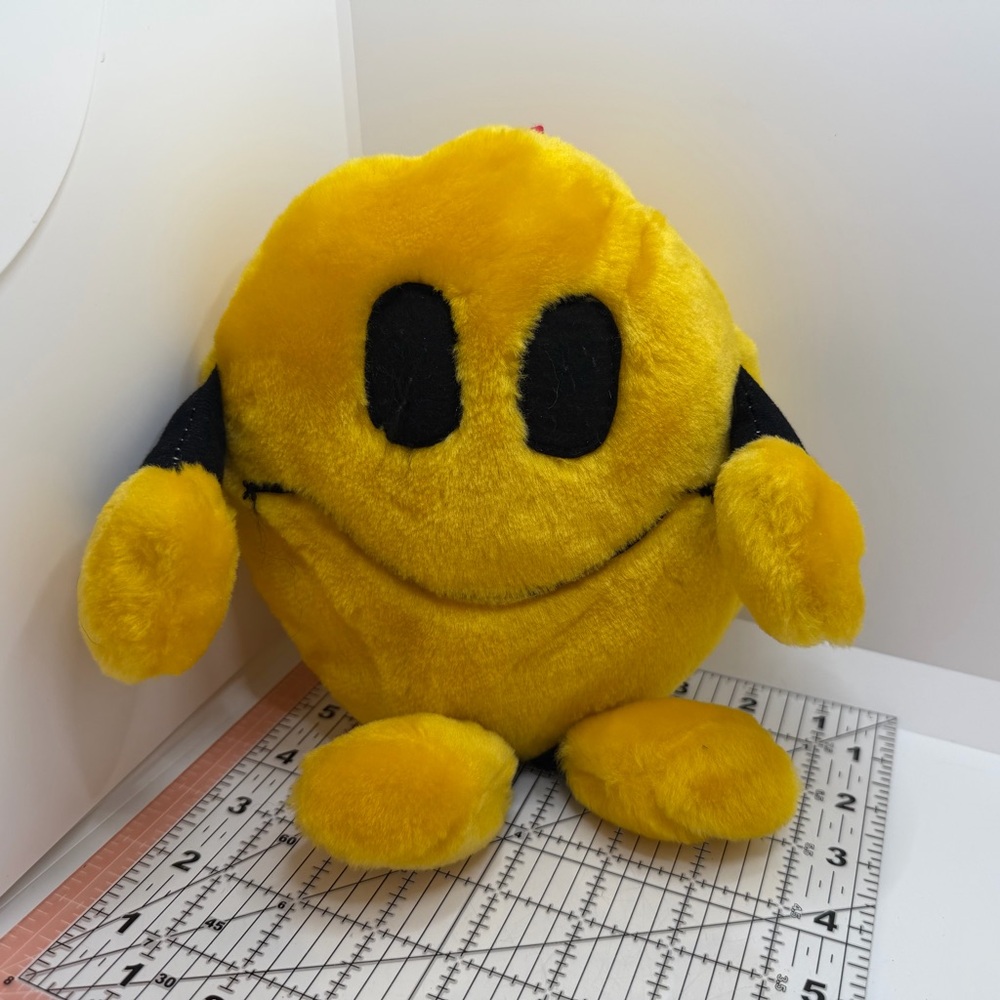 Yellow Smile Face Plush Toy